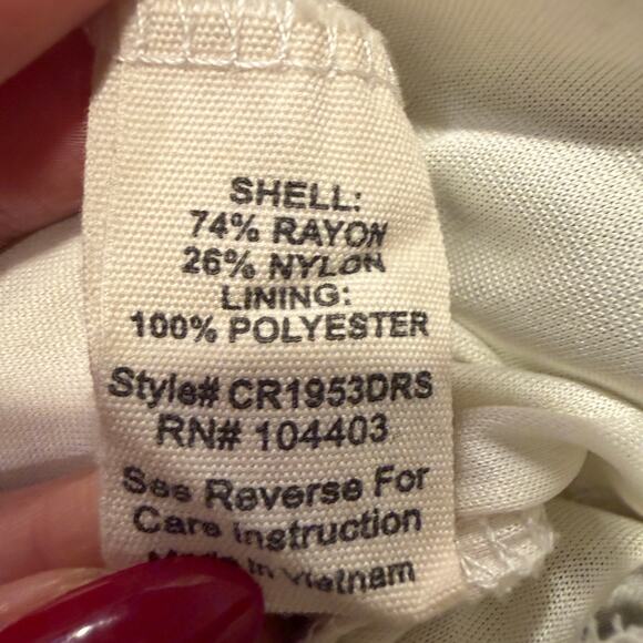 Sweet Wanderer Green White Floral Botanical Tiered Midi Dress Summer Chic Medium - Picture 7 of 9